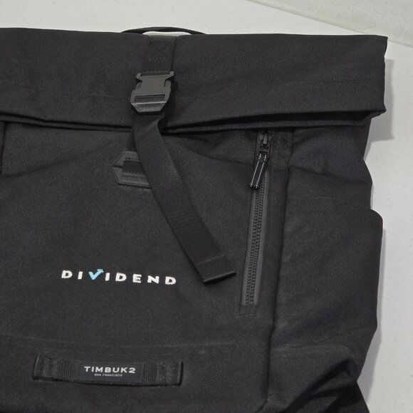 Timbuk2 Tuck Pack Roll Top Water Resistant Laptop Backpack Black - Picture 6 of 12